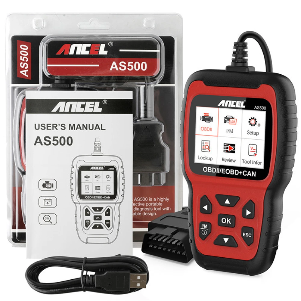 Ancel AS500 OBD2 Scanner Vehicle Diagnostic Tool