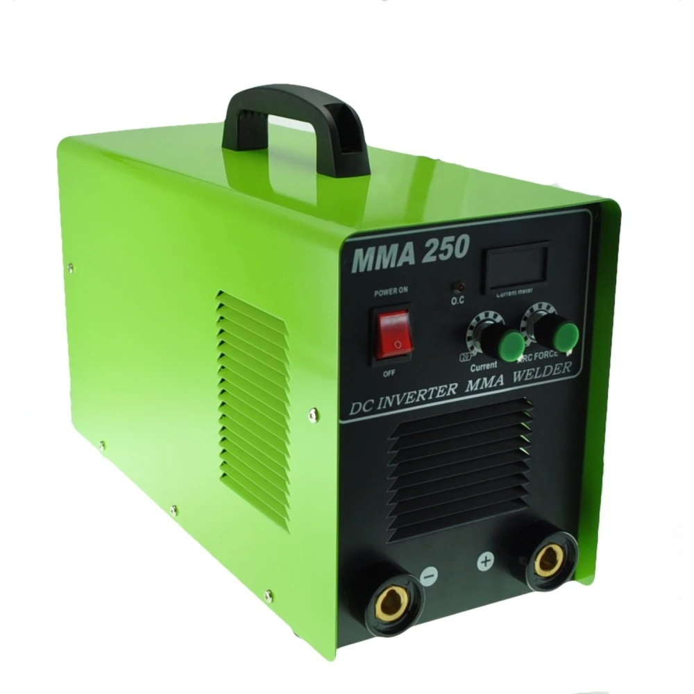 Detalle del panel digital de la maquina soldadora inverter MMA-250