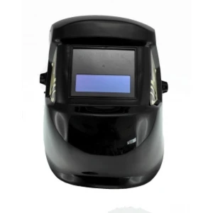 Automatic welding helmet with adjustable lens and UV protection