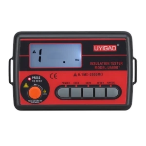 Uyigao UA60B+ insulation tester CAT III 1000 V for resistances up to 2000 MΩ