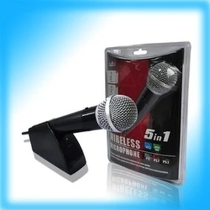 satkit Wireless Microphone for PS2 PS3 Xbox 360 Wii PC Pega 5 in 1