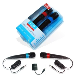 USB microphone compatible with Wii, Xbox360 and PS2 for gaming and karaoke