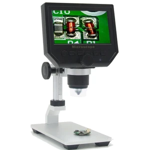 Digital microscope with 4.3-inch screen and 3.6MP HD sensor for electronics