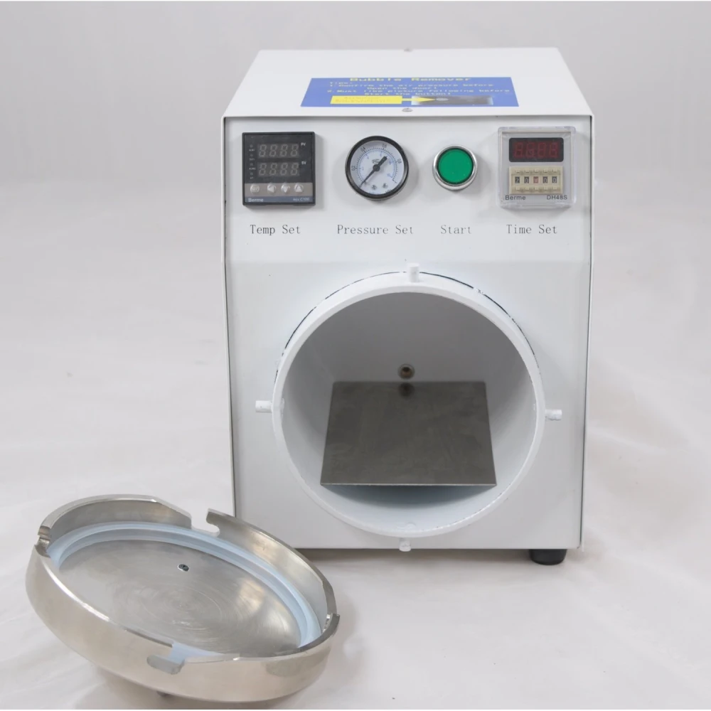 Mini Autoclave alta presión Mlink con manómetro y termostato digital para reparación de pantallas