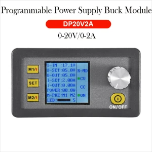 High-Precision DP20V2A Programmable Power Supply Module with LCD