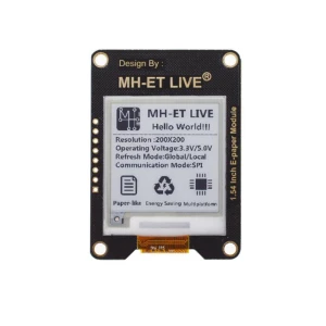 1.54-inch ePaper Module with SPI Interface for Raspberry, Arduino and STM32