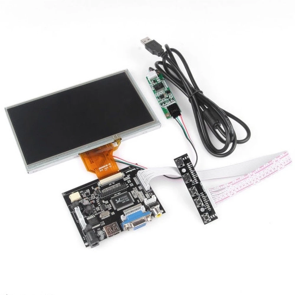 7-inch TFT LCD Monitor for Raspberry Pi with Touchscreen
