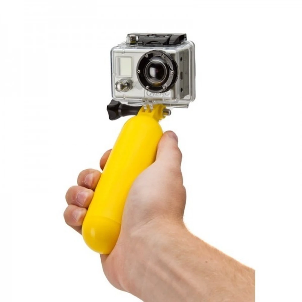 Yellow Floating Waterproof Monopod for GoPro 1/2/3 and SJ4000