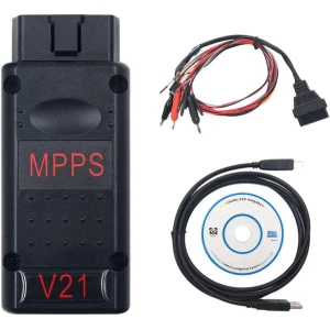MPPS V21 ECU chip tuning tool Main + Tricore + Multiboot with cable