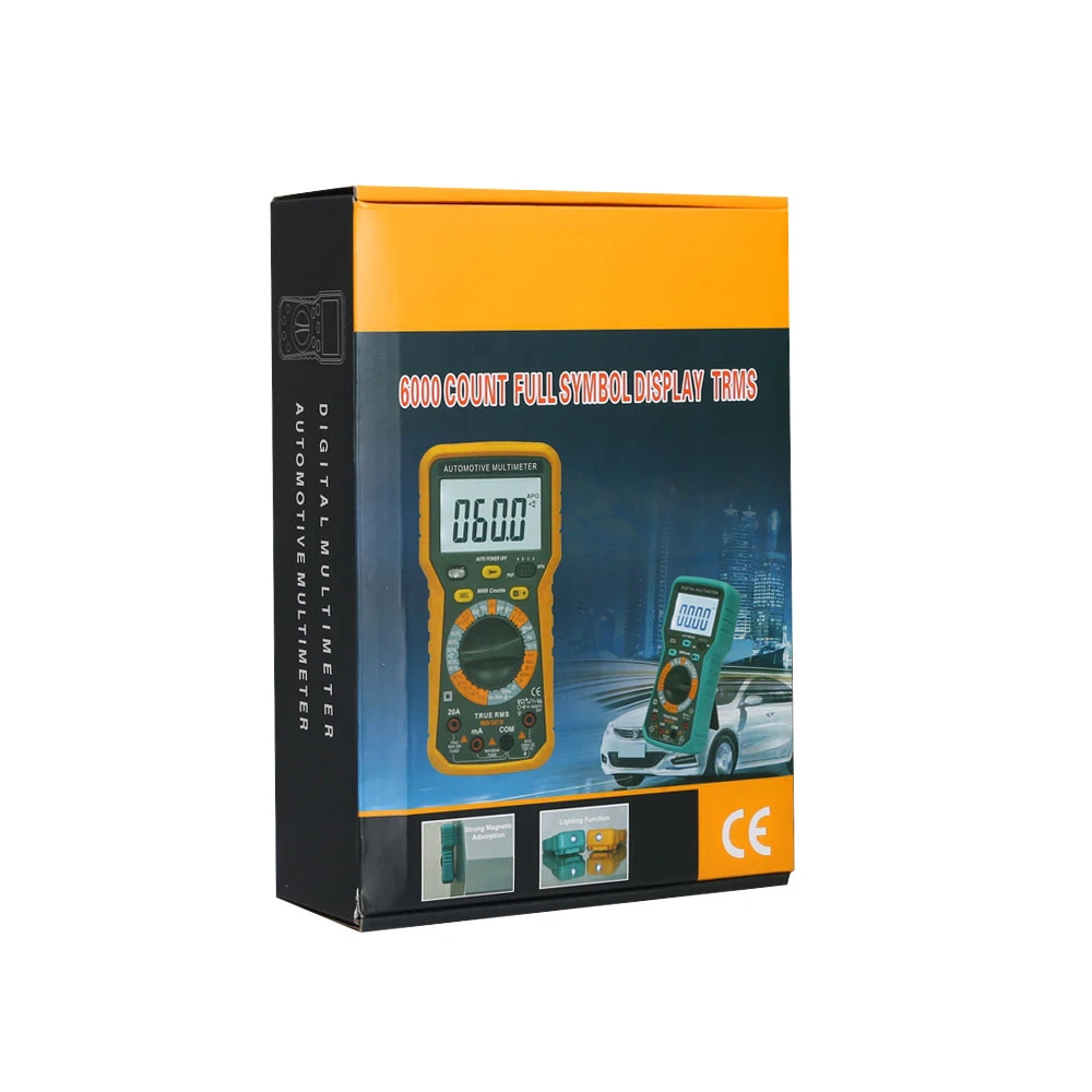 Manual y accesorios incluidos con el multímetro OBDEMOTO 2900A