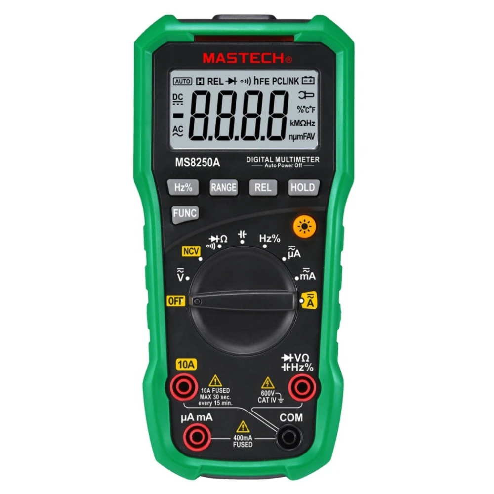 Mastech MS8250A digital multimeter with non-contact voltage detector
