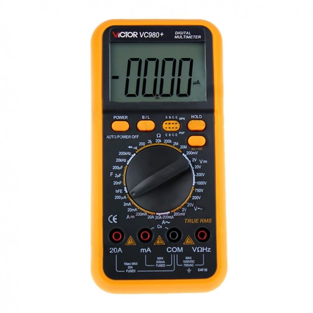 Victor VC980+ True RMS Digital Multimeter with streamlined design
