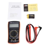 Vista frontal del multímetro digital Victor VC830L mostrando el display y selector