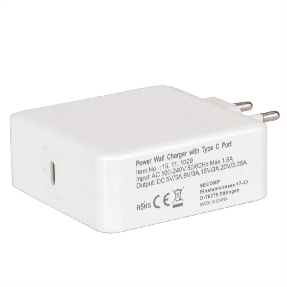 Cargador tipo C 65W compatible con MacBook Pro 13 2016 y 2017