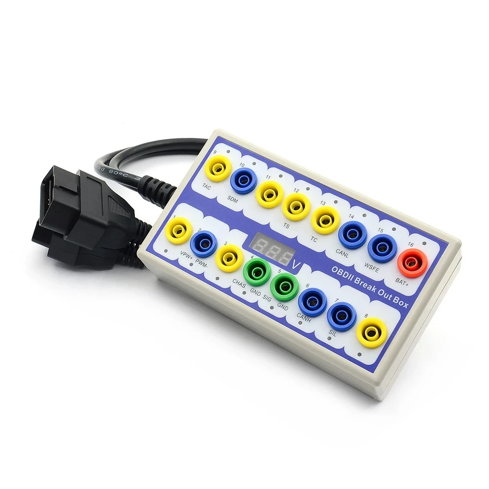 OBDII Breakout Box Protocol Detector - Professional Diagnostic Tool