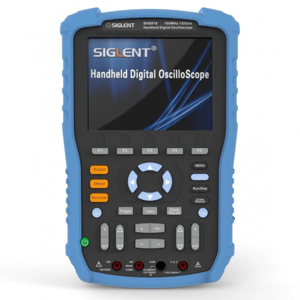 Siglent SHS810 100MHz digital handheld oscilloscope with 5.7-inch screen