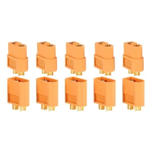 satkit Pack of 10 XT60 Connectors (5 Female + 5 Male) for LiPo Batteries Amass