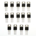 Pack of 14 TO220 Voltage Regulators - L7805 to L7824 and LM317T