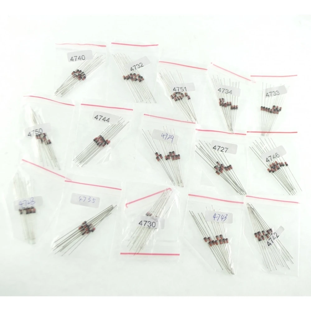 150 Diode Pack - 15 different models, 10 of each for projects