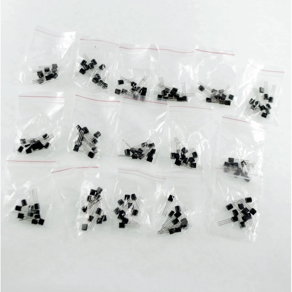 160 TO92 Transistor Pack - 16 Different Models, 10 of Each
