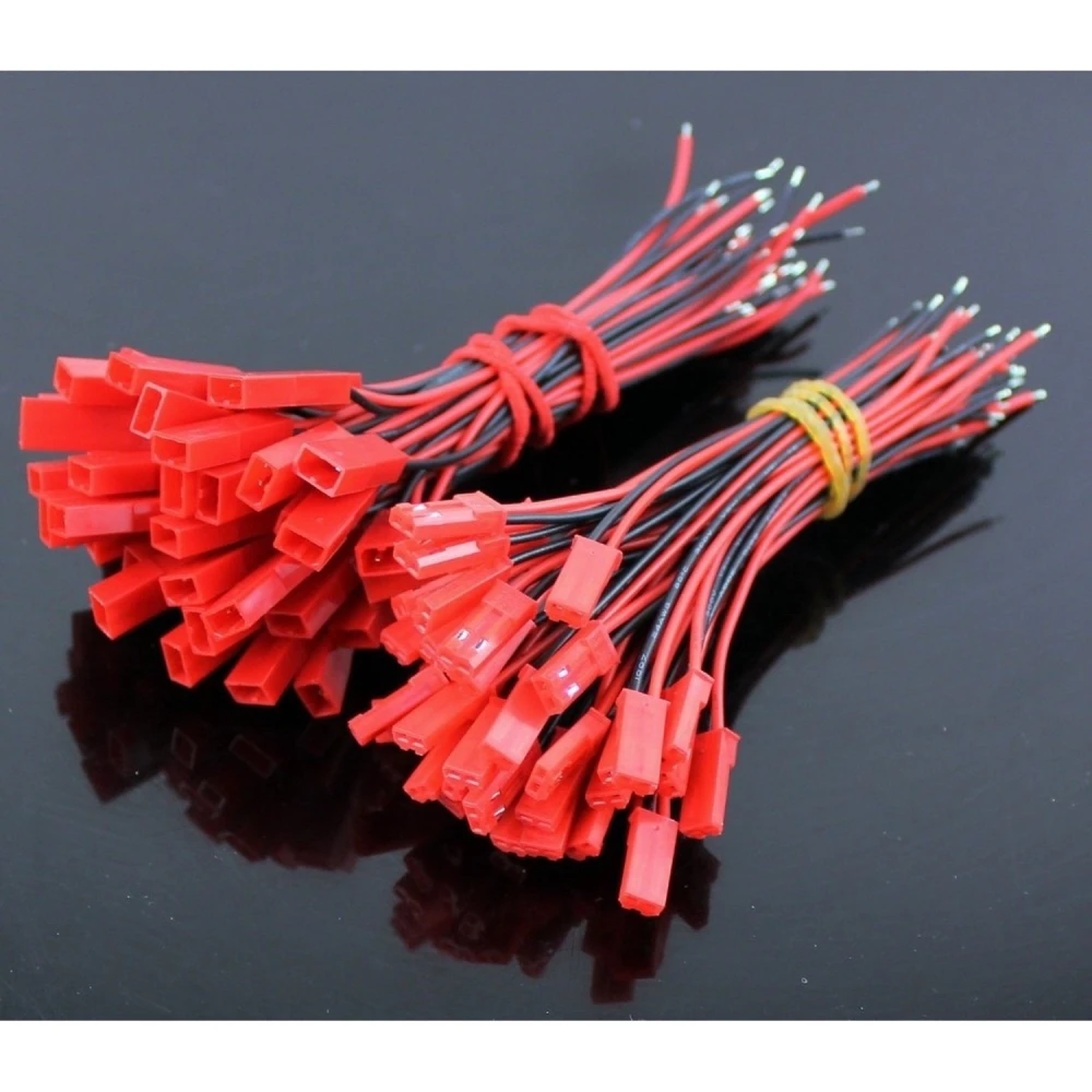 20 JST Connector Pack with Cable (10 female + 10 male) for Drones and RC