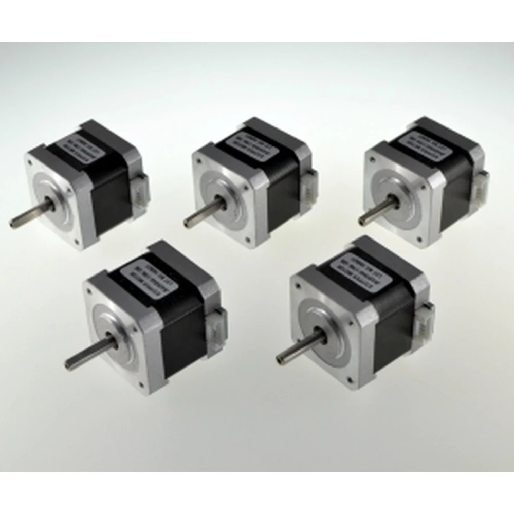 5-Pack Nema 17 Motors for 3D Printer with Flat Shaft and 58.30 oz-in