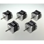 5-Pack Nema 17 Motors for 3D Printer with Flat Shaft and 58.30 oz-in