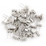 Pack of 50 HC49S quartz crystal oscillators, 10 values 6MHz to 40MHz