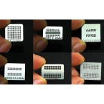 6-piece reballing stencil pack for DDR, DDR2, DDR3 and GDDR5 memory chips