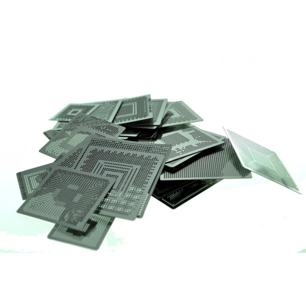 Pack of 79 Direct Heat Stencils for BGA Soldering and Electronics Repair