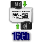 2x microSDHC to MS Pro Duo Adapter Pack 16GB for PSP and PSP Slim
