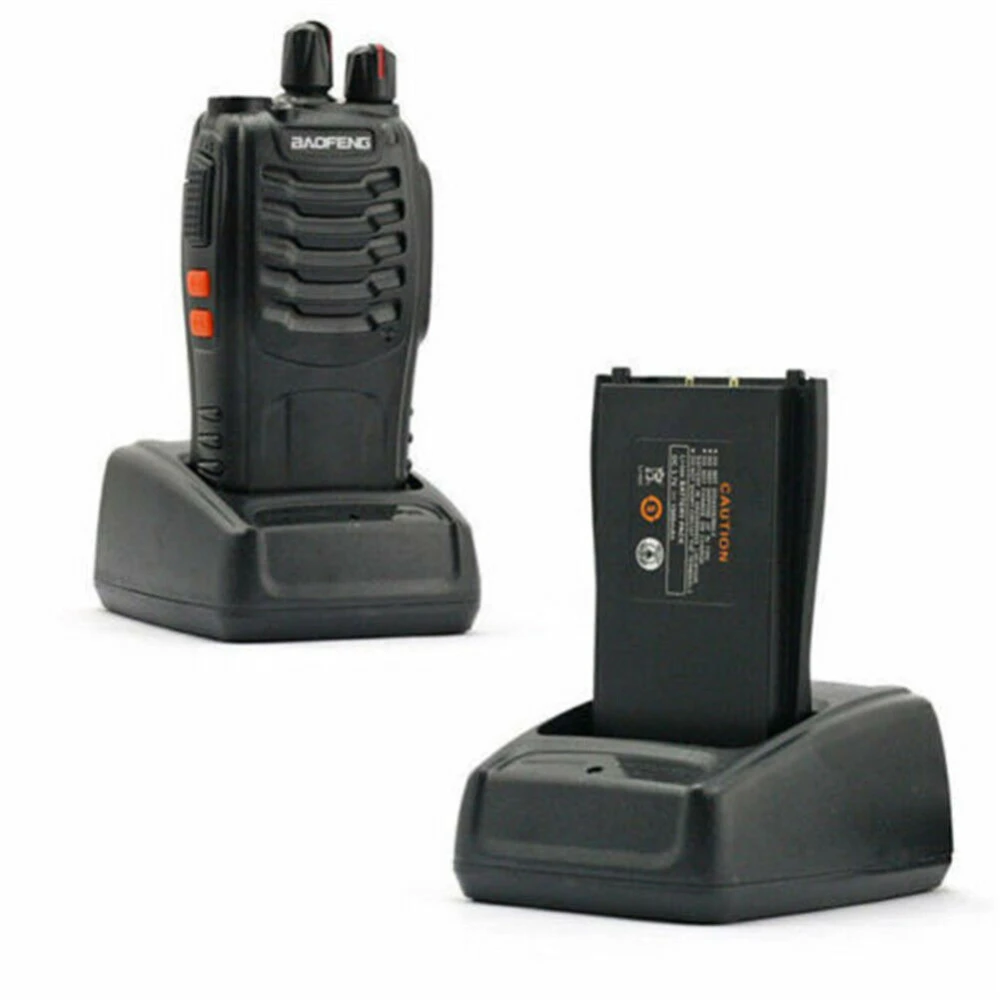 2-Pack Baofeng BF-888S Dual Band UHF 5W Walkie Talkies with Earpiece