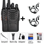 2-Pack Baofeng BF-888S Dual Band UHF 5W Walkie Talkies with Earpiece
