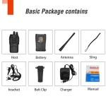 2-Pack Baofeng BF-888S Dual Band UHF 5W Walkie Talkies with Earpiece