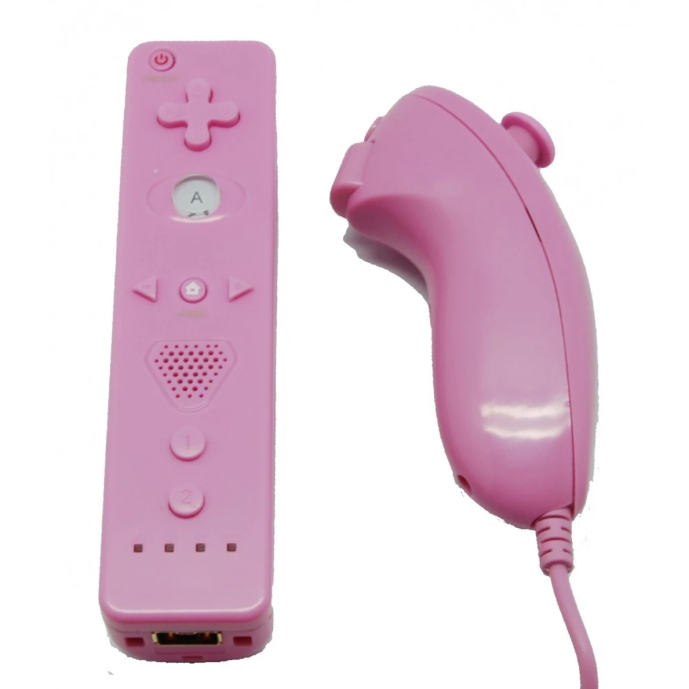 Wii Remote Pack with built-in Wii Motion Plus and Pink Nunchuck