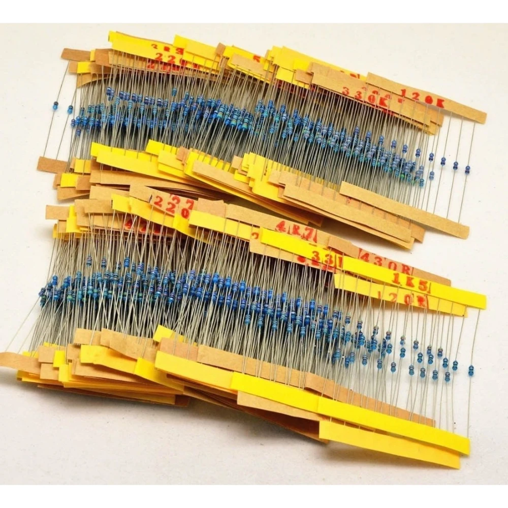 1/4W resistor pack 1220 pieces - 10 of 122 different values