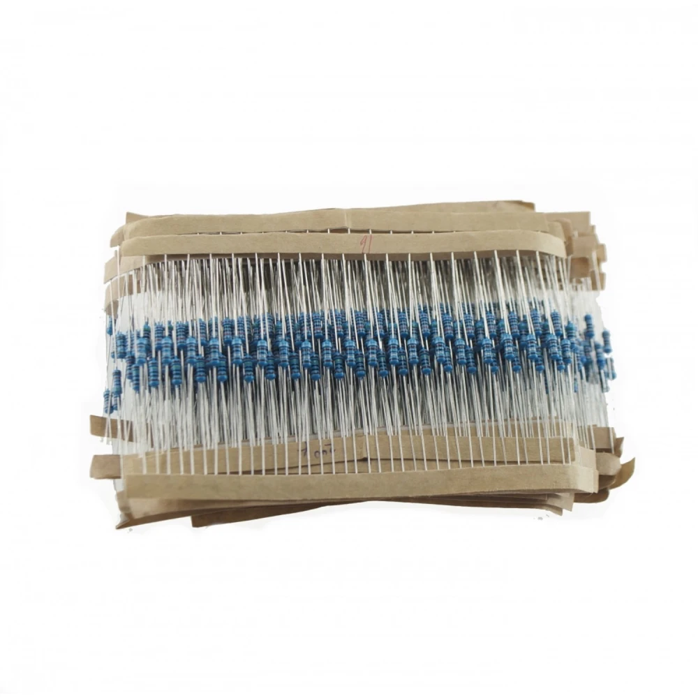 1/4W Resistor Pack 820 Pieces with 41 Values from 1 Ohm to 1M Ohm