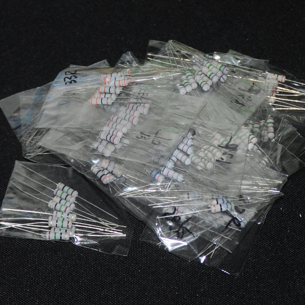 1W resistor pack 230 pieces - 23 values from 22 Ohm to 1M Ohm
