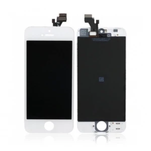 White iPhone 5 screen assembly (touch and LCD) with digitiser glass