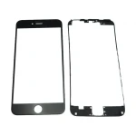 iPhone 6 Plus Black Glass Screen + Adhesive Frame for Repair
