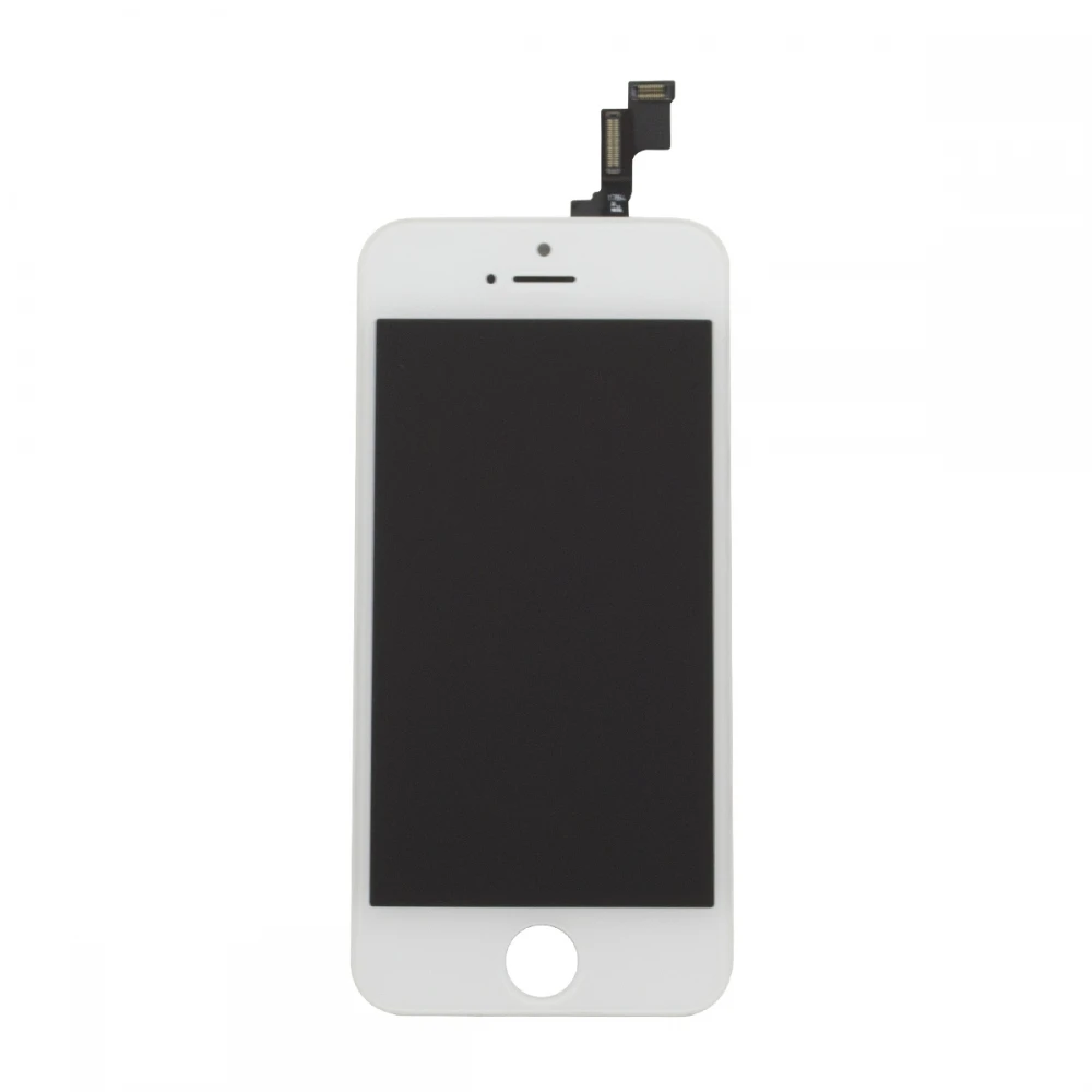 Complete white iPhone 5S screen with touch and LCD digitiser