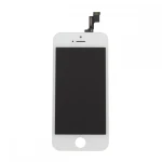 Complete white iPhone 5S screen with touch and LCD digitiser