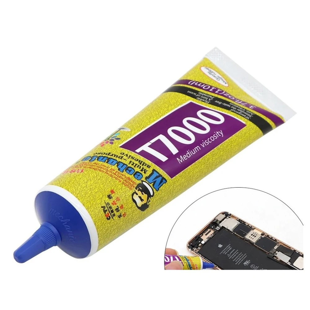 Mechanic T-7000 Black Multi-purpose Adhesive Glue 50ml for Screen Repair
