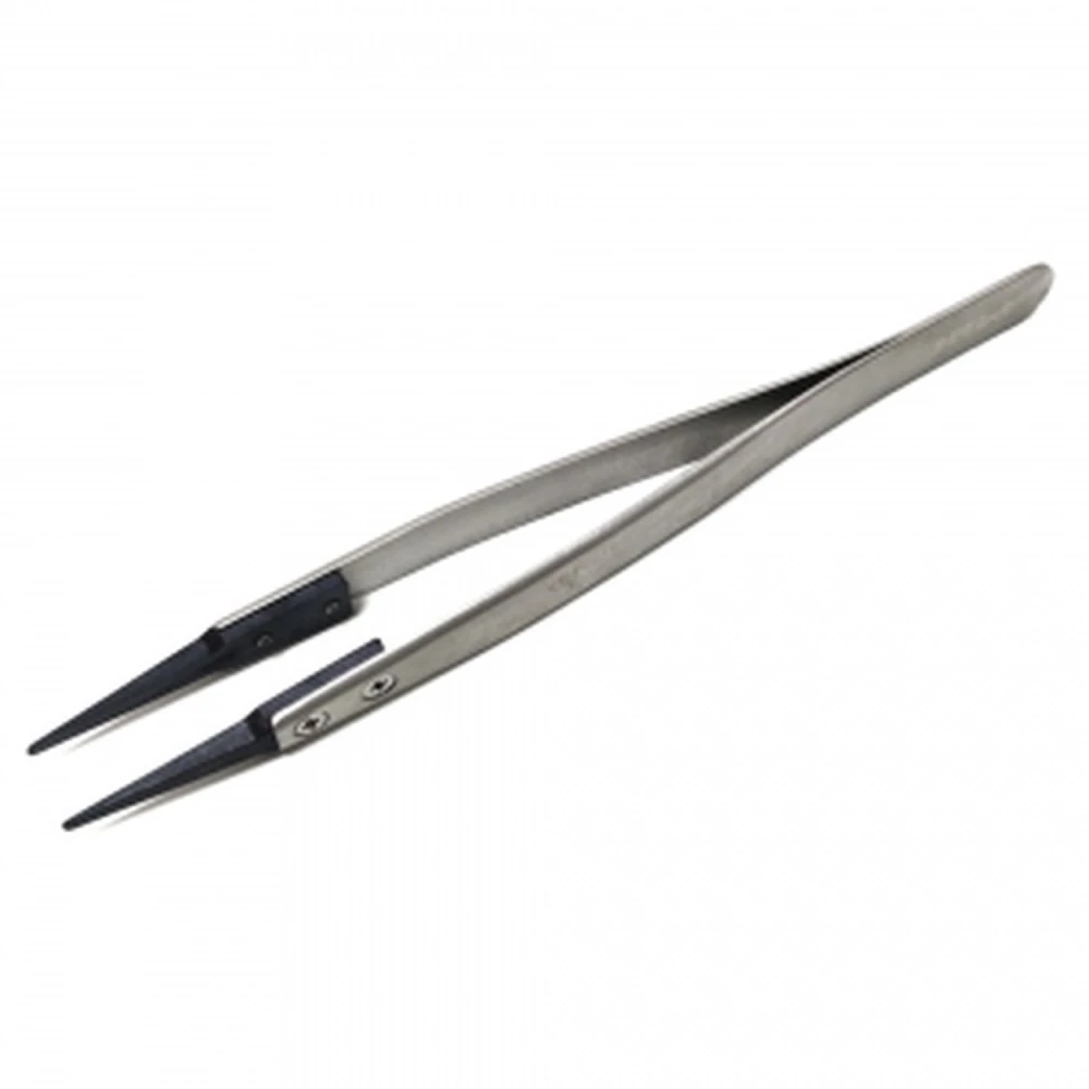 Vetus ESD-249 Anti-Static Tweezers, Straight Tip, Non-Magnetic