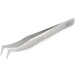 Best 6A fine curved electronic tweezers for precise component handling