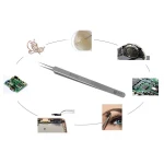 Best Q3 extra-fine straight electronics tweezers for removing electronic components
