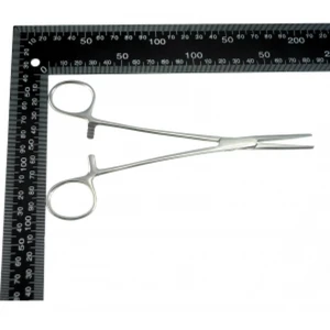 18cm Straight Locking Tweezers with 3-Position Lock for Electronics and Soldering