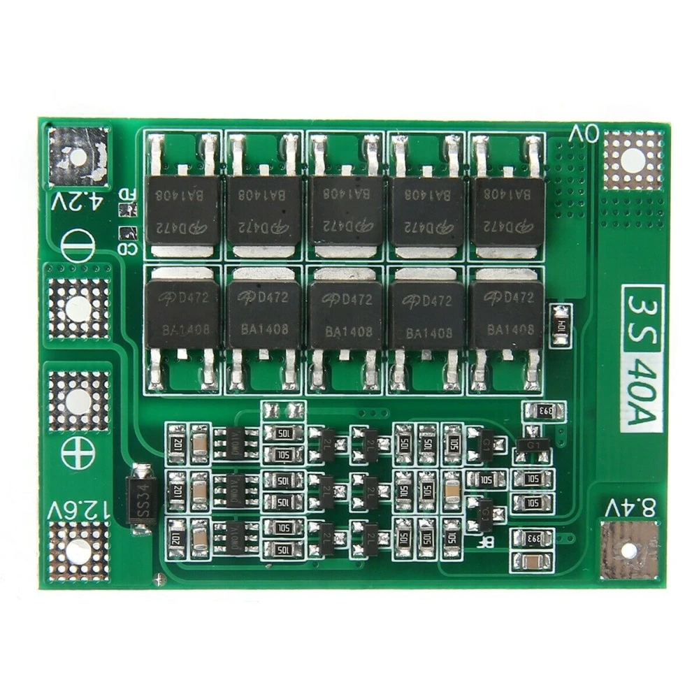 3S 40A PCB Protection Board for Lithium Battery