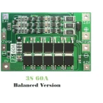 Balanced 3S 60A PCB Protection Board for Lithium Battery