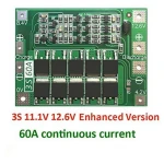 Placa de protección PCB 3S 60A batería litio instalada en batería